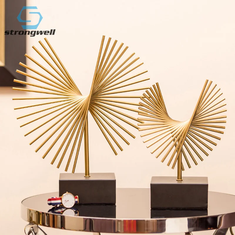 Strongwell Nordic Light Abstract Geometric Statue Metal Sculpture Modern Art Postmodern Home Decoration Accessories Gift Table Strongwell Nordic Light Abstract Geometric Statue Metal Sculpture Modern Art Postmodern Home Decoration Accessories Gift Table