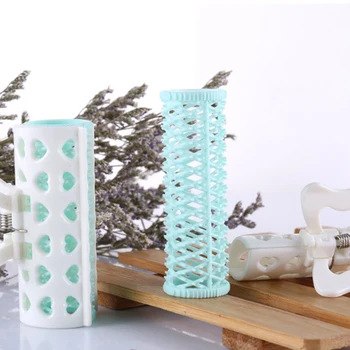 

4PCS/Set Random Color Plastic Hair Curler Grip Cling Hair Rollers Curlers Home Salon Air Fringe DIY Hairstyle Tool