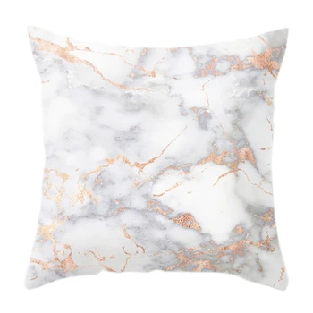 

45 x 45cm Marble Texture printed Cushion Cover Throw Pillowcase Pillow Cover For Baby Shower Wedding Party Home Room Sofa Supply