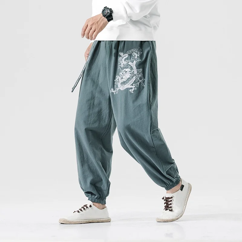 Zen Tea Men Chinese Style Embroidery 