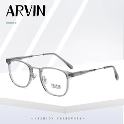 TR90 Square Glasses Frame For Men Anti Blue Light Women Retro Acetate Eyeglasses Optical Prescription Male Transparent Eyewear