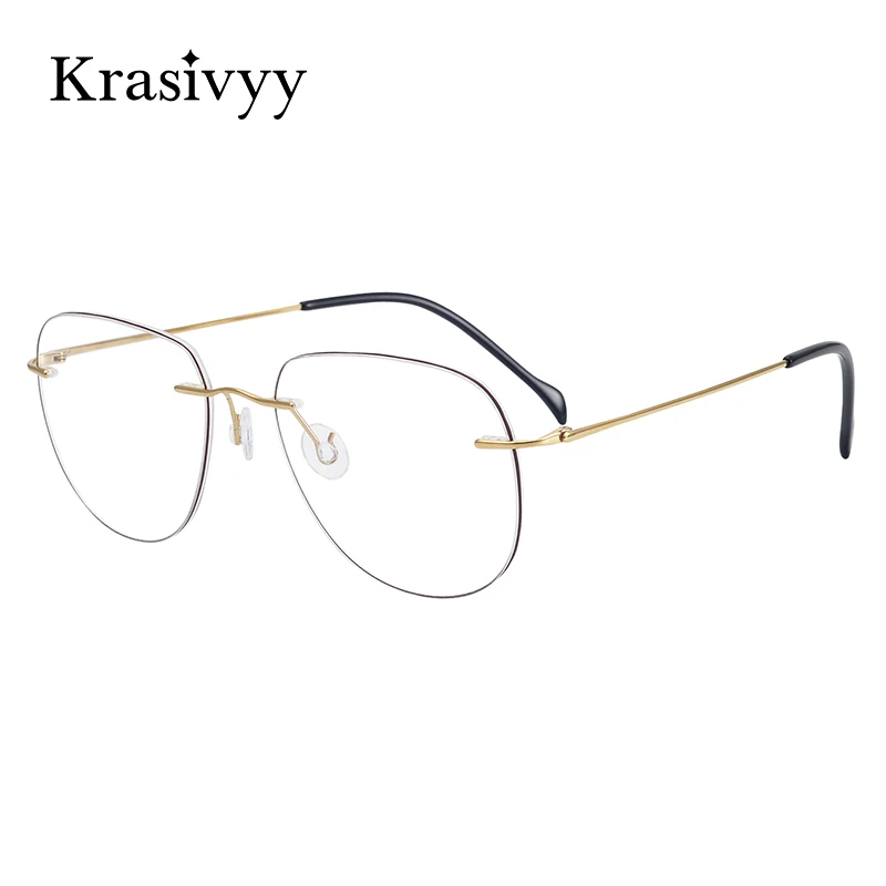 Очки-авиаторы Krasivyy без оправы для женщин и мужчин оптические аксессуары