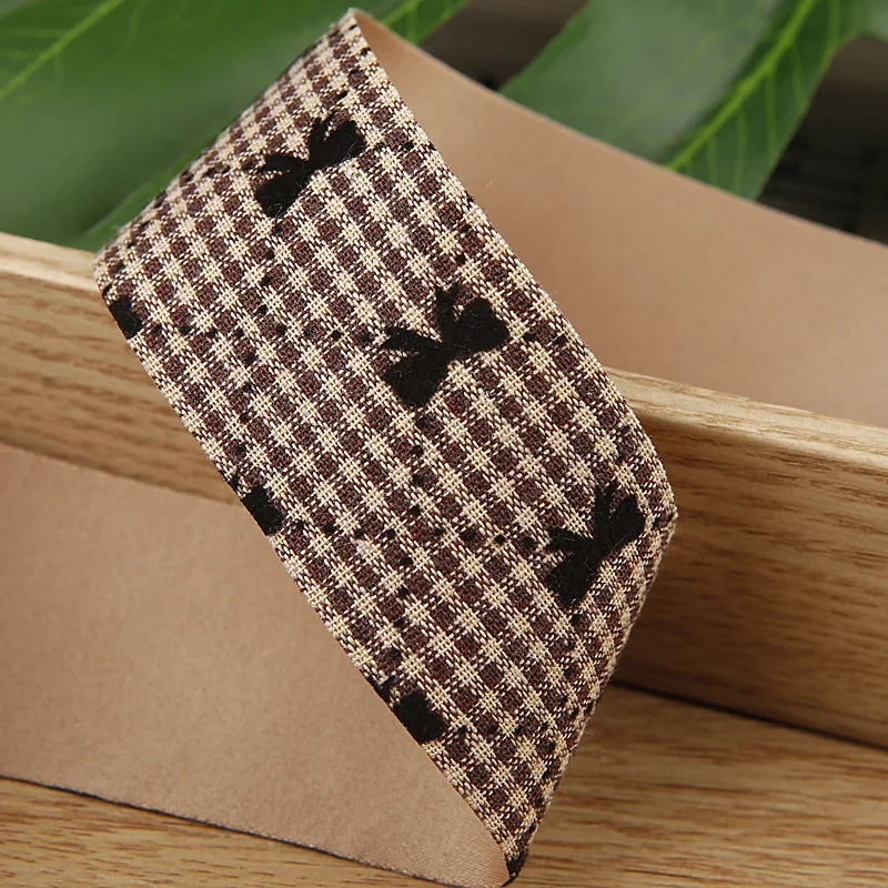 10Yards 25MM 38MM Black And White Lattice Ribbons For Hair Bowknot Wedding Accessories DIY Crafts Handmade Y121702 ribbon decoration