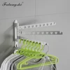 Aluminum Black Clothes Rack Swivel Folding Clothes Hanger Rack Dryer Balcony Drying Rack For Clothes Hanger Wall Mounted WB3017 4