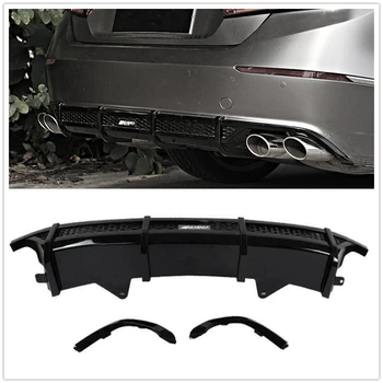 

For 2018 2019 Honda Accord AKASAKA Rear Bumper Diffuser Lip Trim Glossy BLK 3PCS