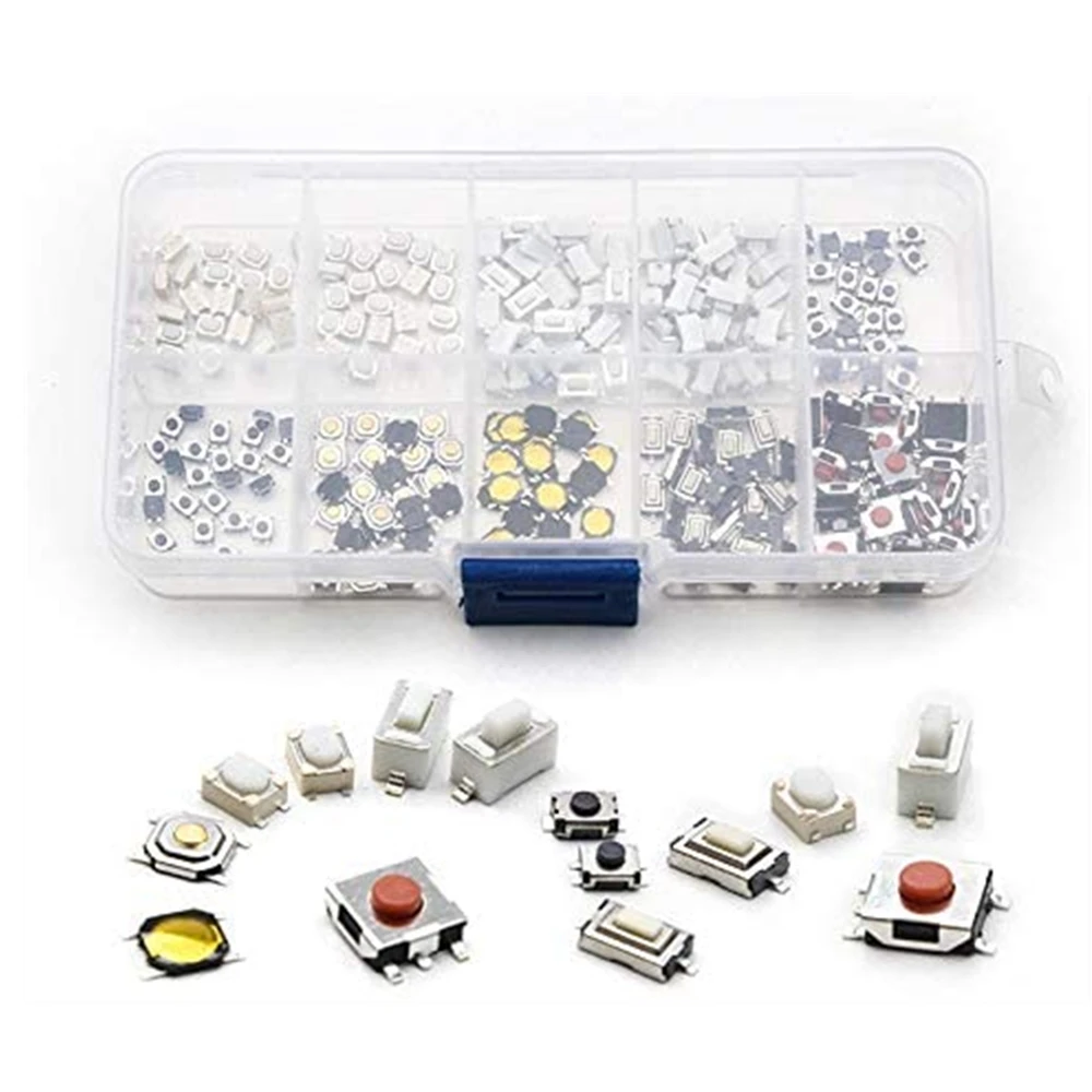 Details about   10 Types 250 Pcs Tactile Push Button Touch Switch Remote Keys PROUDLY CANADIAN! 