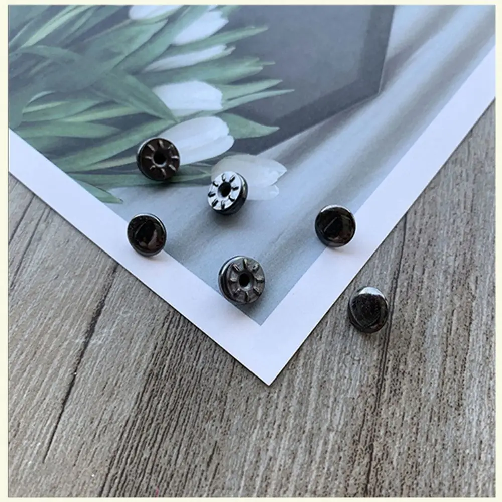 3 Sets Mini Snap Fastener Buttons For Doll Clothing Sewing Accessories DIY Doll Clothes Metal Invisible Snap Buckle 6/8mm