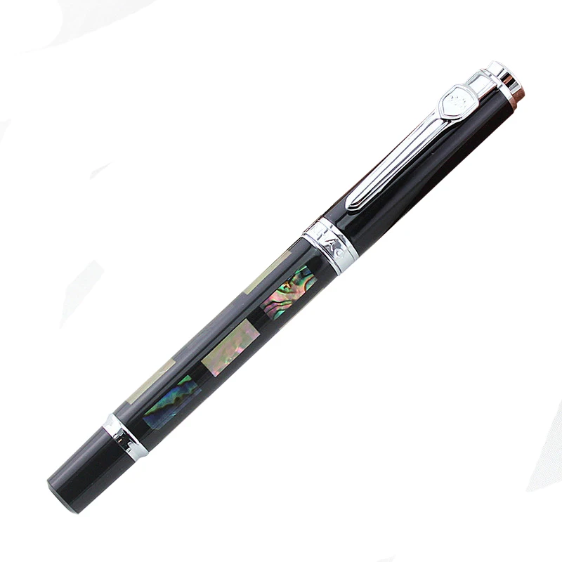 

1Pcs Jinhao 8802 shell carvingl Metal Fountain Pen Business Calligraphy Pen Standard F Nib Office Gift Ink Pen