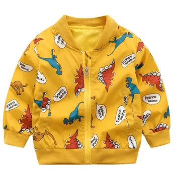 

Children coat 2020 Cute Dinosaur Spring Autumn Kids Jacket Boys Outerwear Coats Active Boy Windbreaker Baby Clothes Clothing