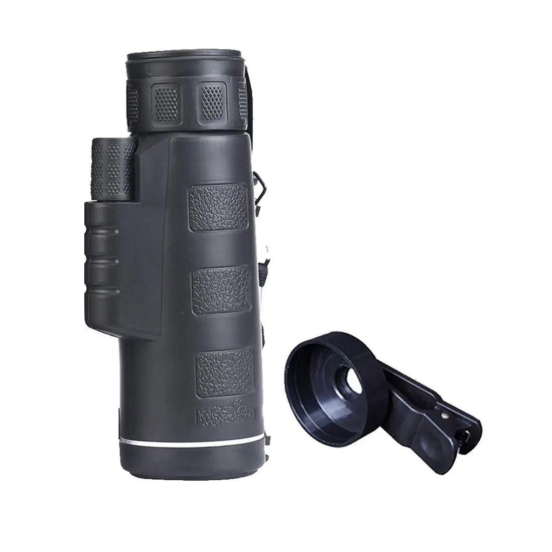 telescope and clip Телескоп 40X60 монокулярный низкий свет ночного видения HD Кемпинг наблюдение за птицами путешествия телескоп низкий свет - Цвет: telescope and clip