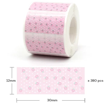

Cidy colorful label sticker paper white cute pattern waterproof anti tear for EQ11 thermal label printer