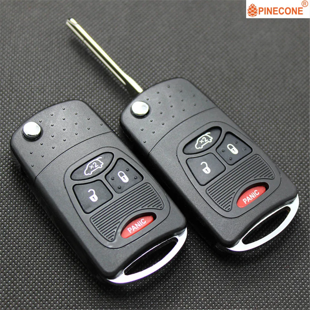 PINECONE для Chrysler 200 300 300c PT Cruiser Sebring Dodge Avenger зарядное устройство Jeep Commander 3+ 1 кнопка модифицированный автомобильный брелок