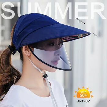 

Sun Visor Hat Full Face Cover Safety Shield Eye Protect UV Cap Wide Brim H9