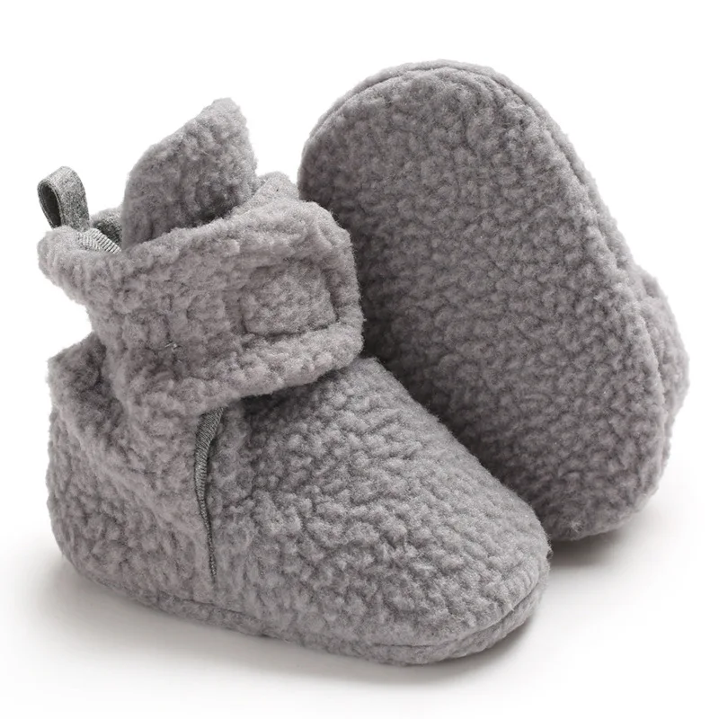 

Haiya Winter 0-1-Year-Old Foot Sock Warm Soft-Sole BABY'S Shoes Toddler Shoes