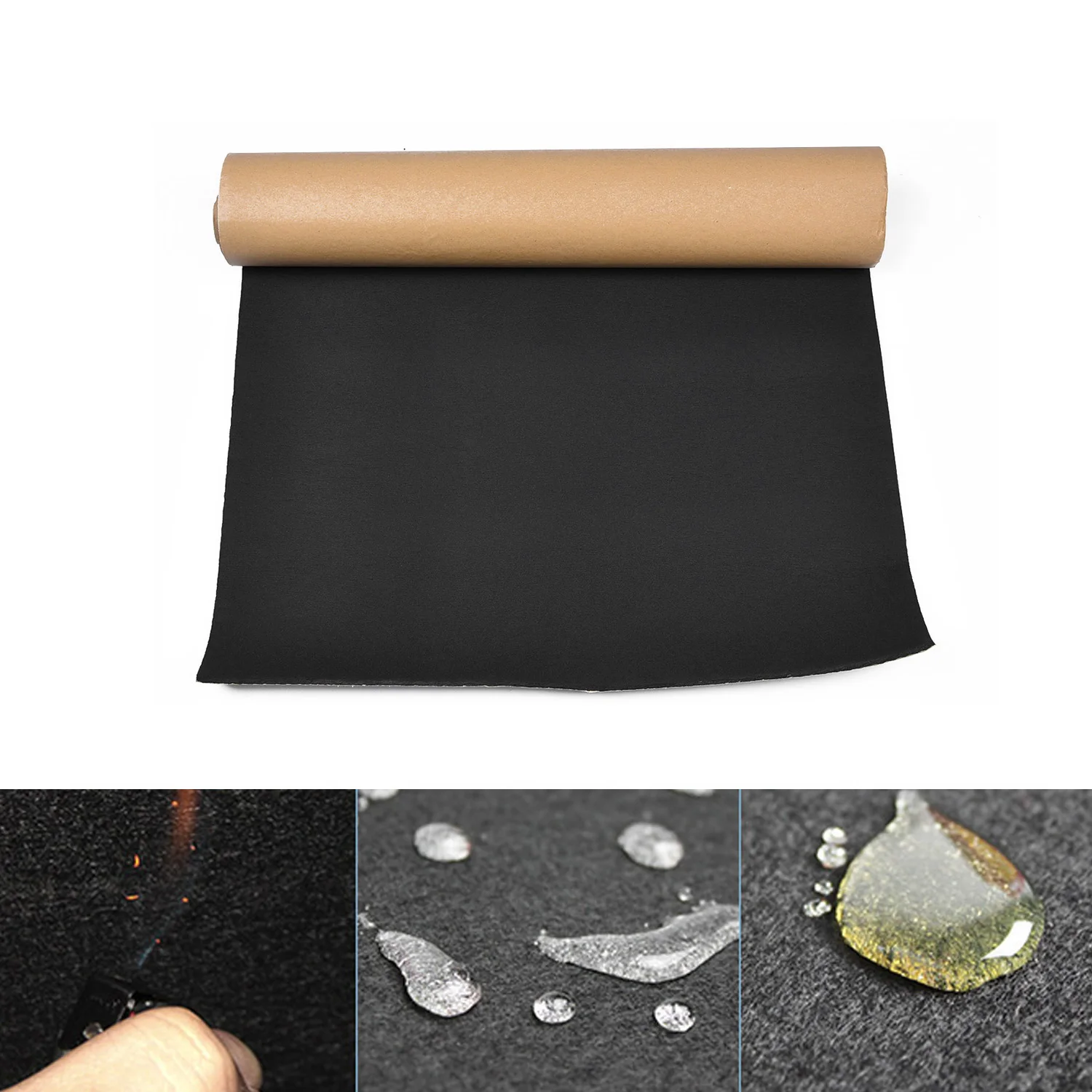 

11.8*19.7 Inches 30*50cm 5mm Car Sound Proofing Deadener Foam Insulator Cotton Car Accessories Strong Double-sided Adhesive