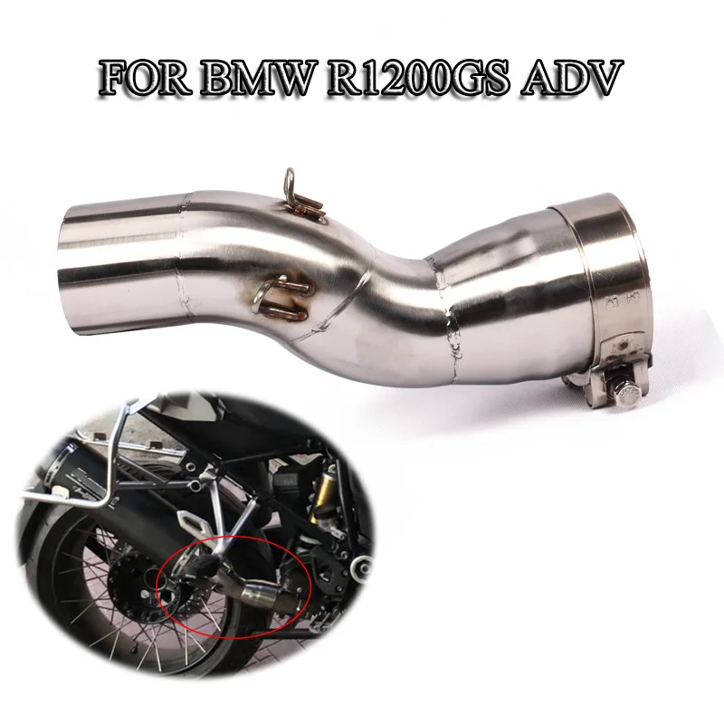 

Slip-On R1200GS ADV Exhaust System Pipe Mid Link Pipe Motorcycle Stainless Steel Middle Vent Tube For BMW R1200GS ADV 2013-2016