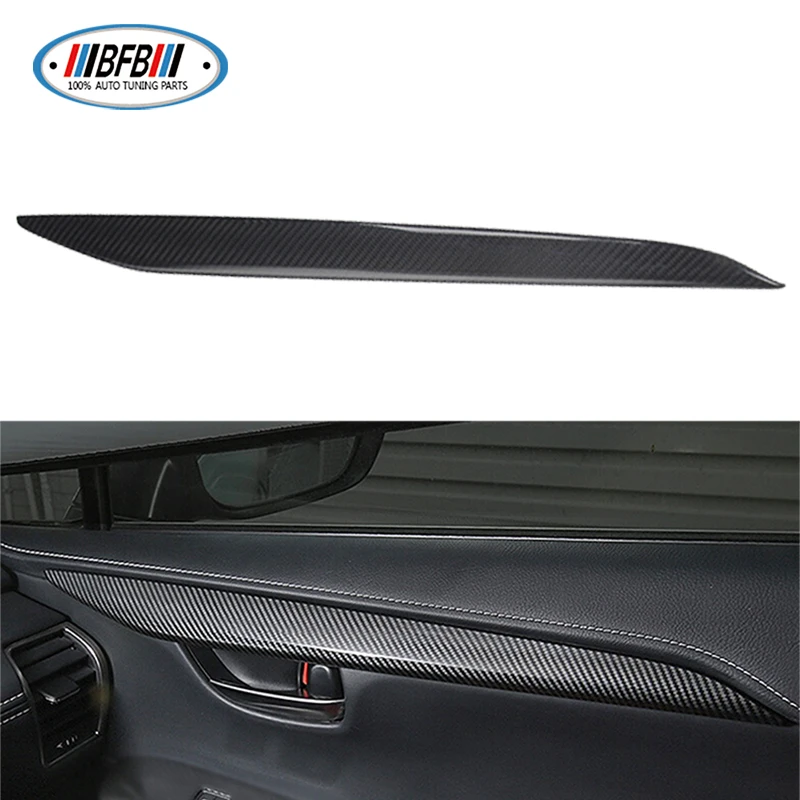 

BFB 4pcs Interior Door Side Trims Full Set Glossy Black Color Dry Glossy Carbon Add on style For Lexus NX200 2014+