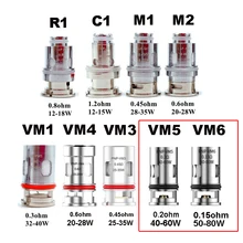 Vmiss vinci pnp bobina r1 c1 vm1 vm2 vm3 vm4 vm5 vm6 malha bobina 0.2ohm 0.3ohm 0.45ohm bobinas para vinci x r arrastar bebê mod pod kit