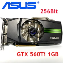 Видеокарта ASUS GTX 560Ti 1GB 256Bit GDDR5, видеокарты для nVIDIA Geforce GTX 560 ti, используемые видеокарты VGA, прочнее, чем GTX 750