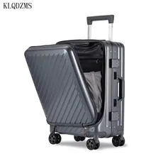 KLQDZMS 20/24 дюйма пк багаж на ролликах с сумкой для ноутбука для мужчин и женщин посадка в бизнес-класс на колесиках чемодан с колесиками