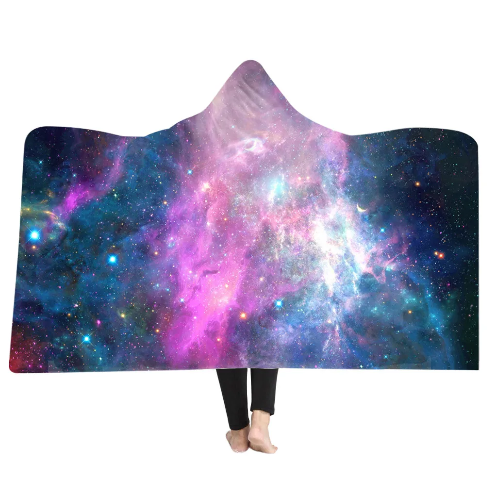 3D Printed College Flag Hooded Blanket Air Conditioner Cover Blanket Plush Sherpa Throw Blanket Hoodie Blanket Travel Bedding