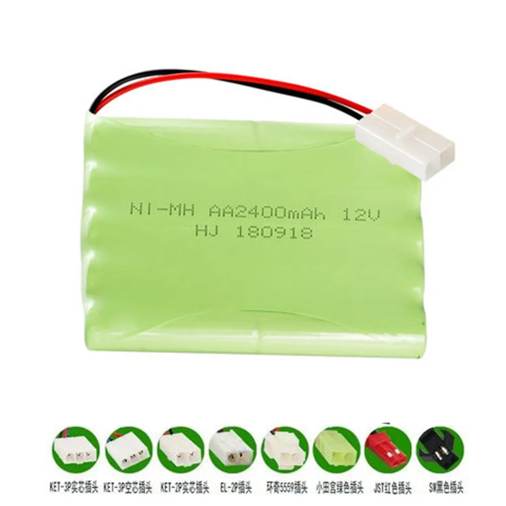 12v 2400mah Nimh Battery 12v Aa Rechargeable Battery Pack For Rc Toy