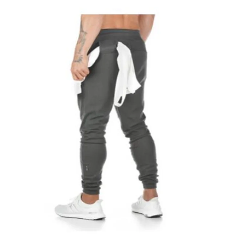 Г.; nuevos pantalones de algodón para correr mallas para hombres calzas deportivas entrenamiento pantalones de Chantal para hom - Цвет: grey
