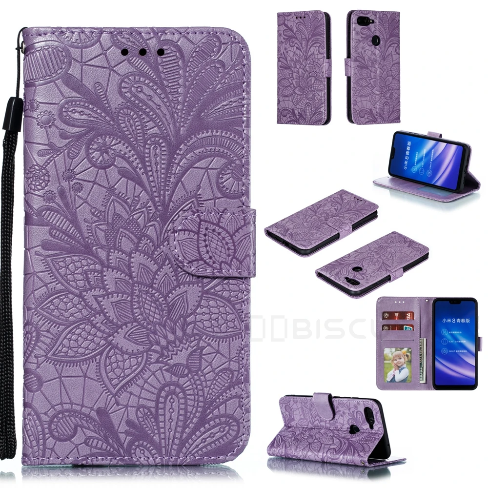 Кожаный чехол-книжка с цветочным рисунком для Xiao mi Red mi Note 6 7 8 Pro 8T 10 8A 7A GO K20 mi 9 SE A2 Lite A3 9T чехол-кошелек для телефона