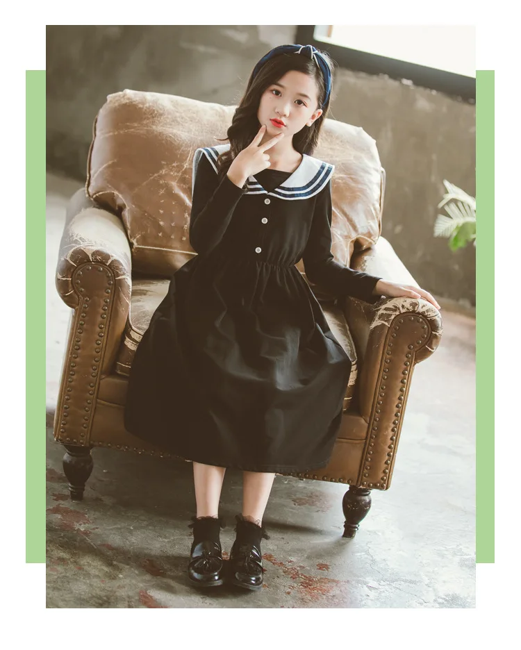 Платье для крупных детей; Осень-зима г.; платья принцессы для девочек-подростков; вечерние платья в стиле пэчворк с длинными рукавами; одежда для детей