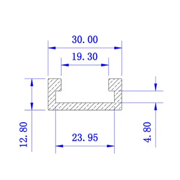 

Aluminium 600mm/24 Inch T-Slot T-Track Miter Track Woodworking Tools Alloy Tool Made Of Aluminum Alloy