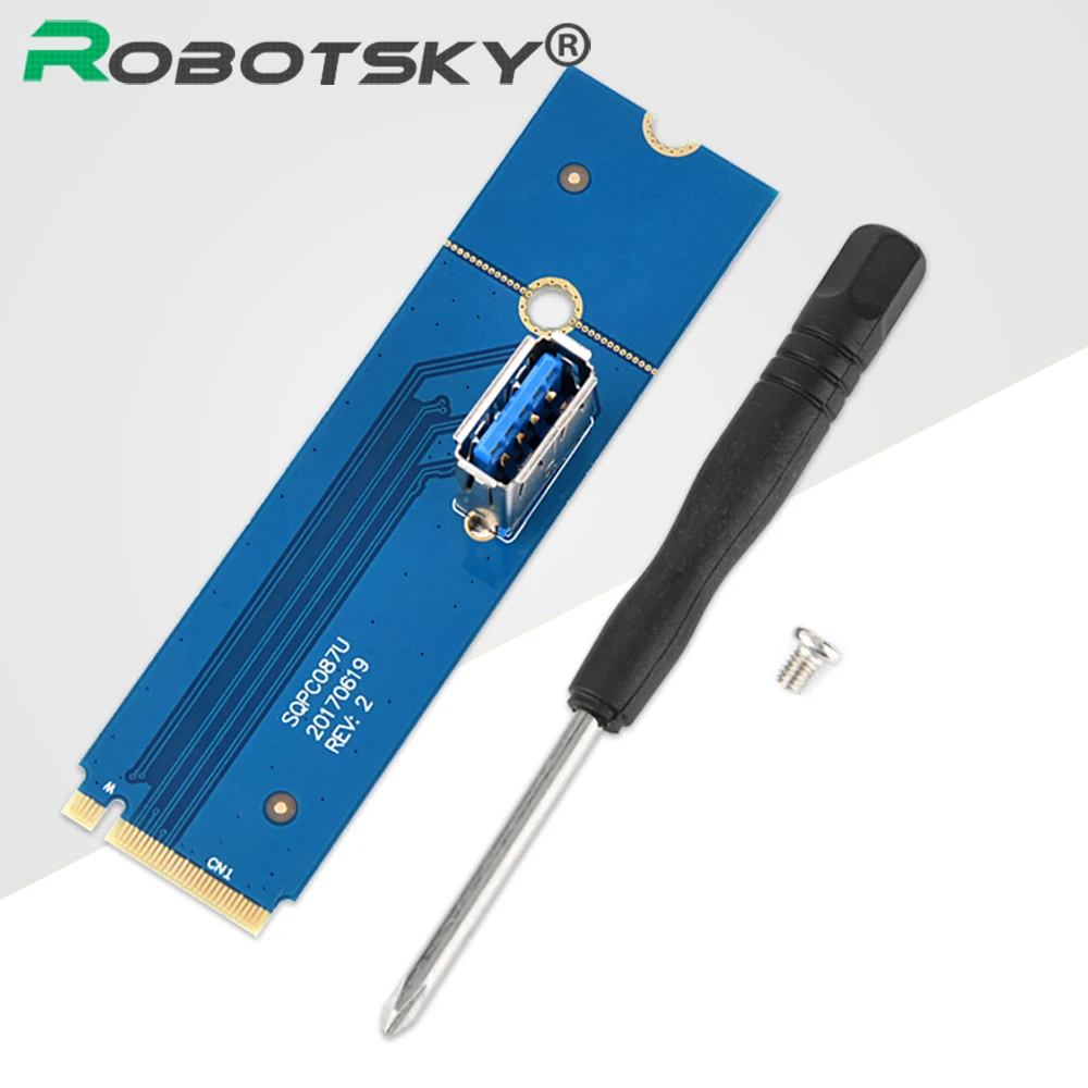

M.2 to PCI-E X16 Adapter NGFF M.2 to USB3.0 Mining Card Graphics Card Extension Cable