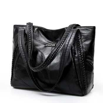 

Bag 2019 New Style European And American Spring Shoulder Bag Sheepskin Fashion Large Bag Leather Handbag Creative WOMEN'S Bag