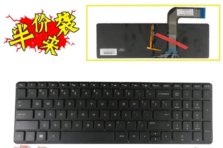 Nuovo Per Hp Pavilion 15-P210Nr 15-P220Nr 15-P233Cl 15-P267Nr Tastiera Retroilluminata Us