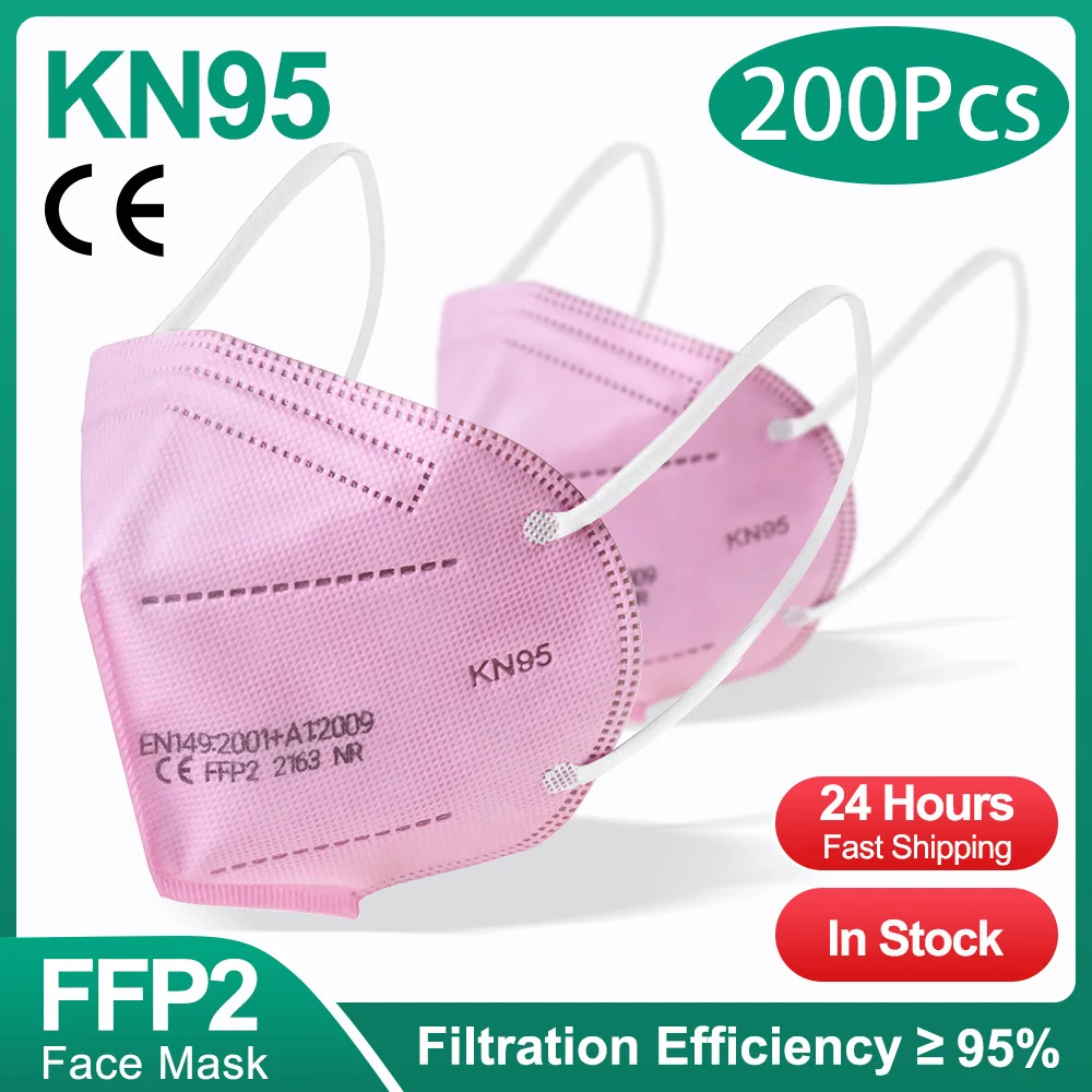 KN95-200PCS-Pink