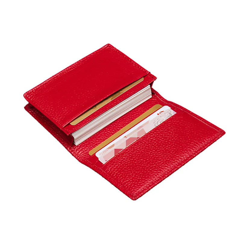 

Credit Card Holder Wallet 100% Genuine Leather Business Purse Name Card Case Large Capacity Crocodile Saffiano Bank Card Holder