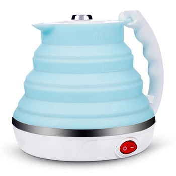 

Ultrathin Upgraded Food Grade Silicone Travel Foldable Electric Kettle Boil Dry Protection Portable With Dual Voltage And Separa