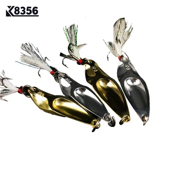 

K8356 10Pcs/Lot 10g 15g Viper Sequins Fishing Lures Spinners Spoon Lure Hard Metal Iron Artificial Bait Paillette Fishing Tackle