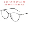 Transparent Women Nearsighted Spectacle Ultralight TR90 Steel Wire Leg Oval Prescription Eyeglasses Diopter 0 -0.5 -1.0 To -6.0 ► Photo 1/6