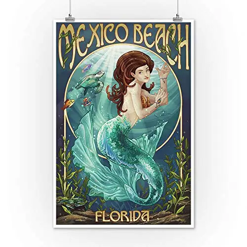 Mexico Beach Metal Tin Sign Retor Wall Decor 8x12 Inch | Дом и сад