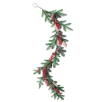 

Wedding Festival Decor Wall Garden Christmas Rattan Door Window Home Party Artificial Garland Gifts Hanging With Pine Cones