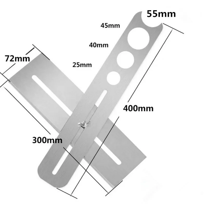 Универсальная плитка мрамор стекло Керамика пол бурение отверстие инструменты отверстие открывалка локатор регулируемое положение линейка