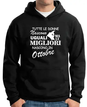 

FELPA CON UOMO IDEA REGALO COMPLEANNO DONNE OTTOBRE DIVERTENTE KT1011