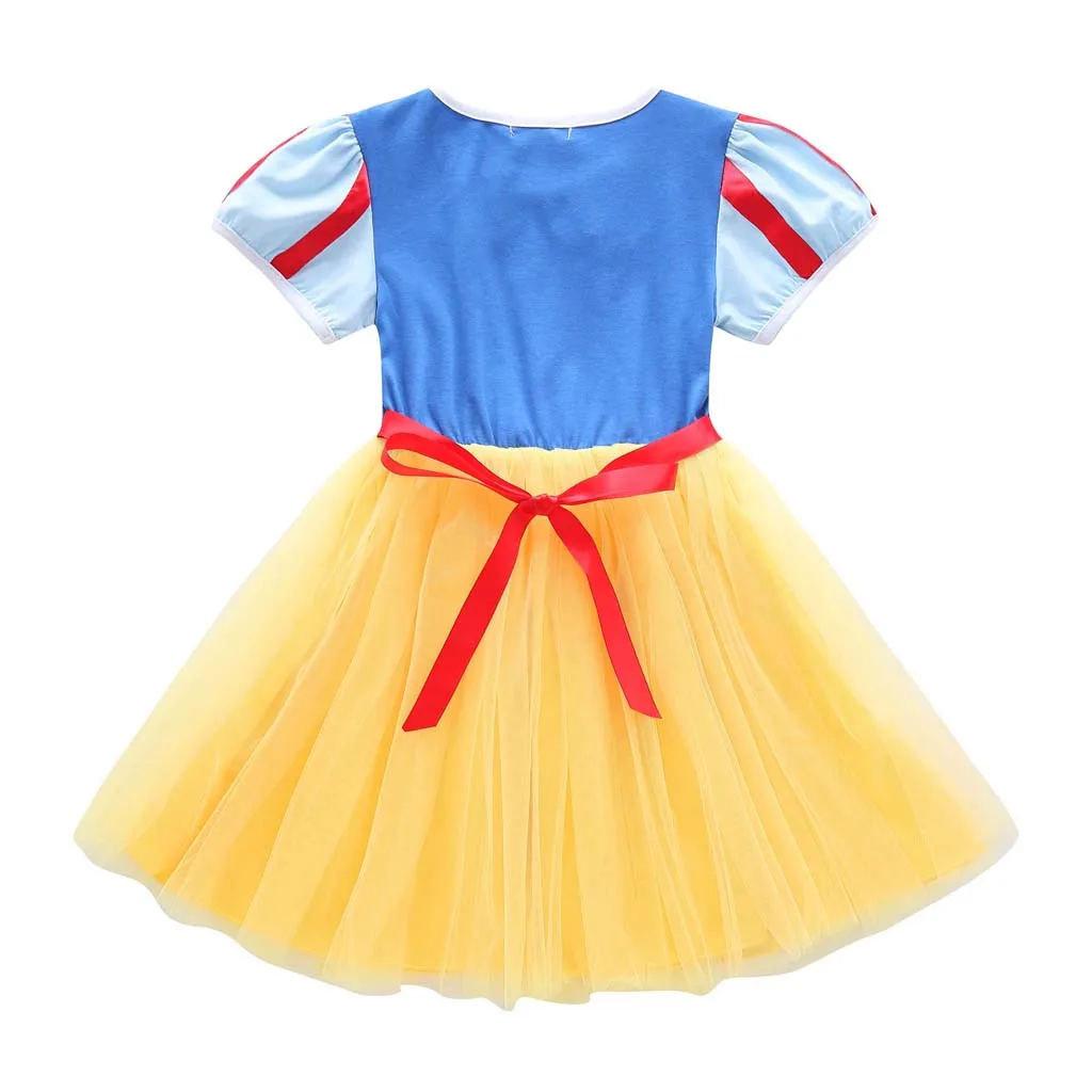 Платье из тюля в полоску для маленьких девочек; нарядный костюм для косплея