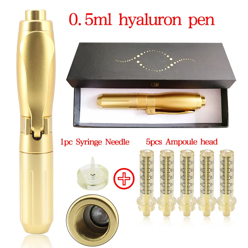 0.5pen 5head 1need 2 0,3 мл, 0,5 мл, гиалуроновая ручка, неигольчатый распылитель, пистолет для инъекций гиларовой кислоты, против морщин, набор для подтяжки губ, водный шприц для инъекций - Габаритные размеры: 0.5pen 5head 1need 2