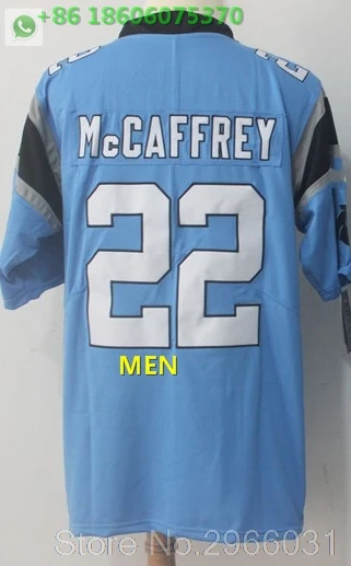 A+++ Качественная мужская футболка для взрослых 1 cam newton 59 Luke Kuechly Christian McCaffrey 22 Carolina - Цвет: For men