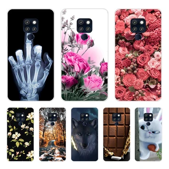 Перейти на Алиэкспресс и купить Мягкий силиконовый чехол для телефона Huawei Mate 20 pro, прозрачный мягкий ТПУ чехол для телефона Huawei Mate 20 X, чехол для mate20, новый дизайн