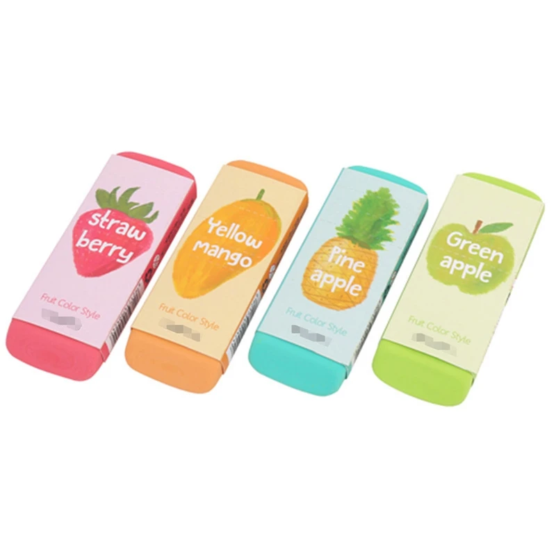 

Large Pencil Rubber Candy Color Soft Eraser Fresh Fruit Cute School Supplies Students Stationery Kids Gifts