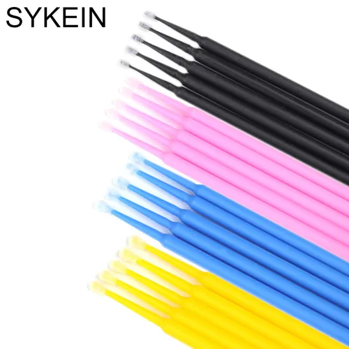 50 pcs 크리스탈 개별 Applicators 속눈썹 마스카라 완드 일회용 메이크업 브러쉬 마이크로 브러쉬 속눈썹 확장 메이크업 5