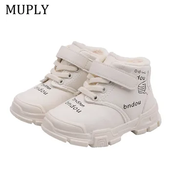 

Children Boy Boots kid Sneaker High leather Boots for Boys Girls Rubber Anti slip Snow Boot Fashion Winter Shoes toddler bota