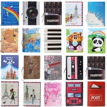 

22 different styles of cartoon passport covers. Cool boys like passport holders, passport holders, credit card holders
